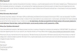 T-Mobile confirms hackers breached intern systems.