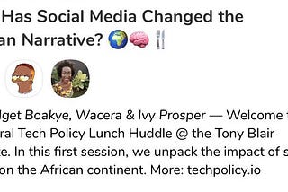 Social Media & the African Narrative — A Clubhouse Event Recap