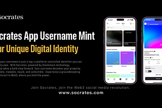 Announcing the Upcoming Launch of the Socrates Username Mint Plan