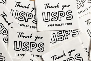 Free Printable: USPS Thank You Stickers