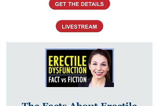 Irony in Placement of Online Ad: T’s Parade and Erectile Dysfunction