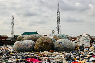 A land filled with municipal waste