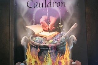 This picture of one of the journals jules — the Creative Cauldron —  Miz Mindful made for me seems appropriate