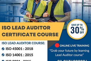 iso lead auditor course in chennai