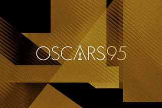 Gold and black geometric blocks in 1920s Bauhaus style in background. On top in thin white letters is the OSCARS95 logo