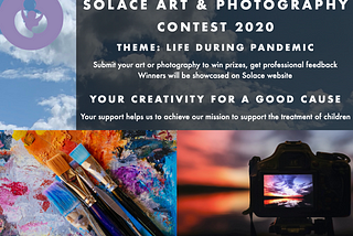 Solace flyer for Art and photography
