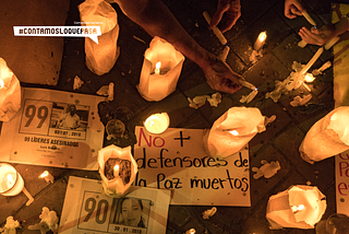 Caleñ+s protestan por asesinatos de lideresas y líderes sociales