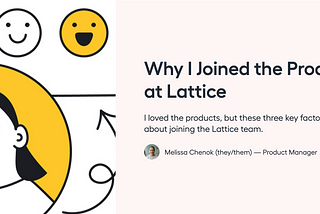 Why I Joined the Product team at Lattice