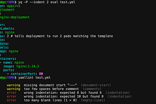 CLI tools for validating and linting YAML files.