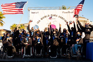 USA Surfing Para Surfers Win Team Gold in 2021 ISA World ParaSurfing Championship