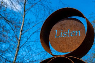 idea: listening is not agreeing (Shafiee Razali)