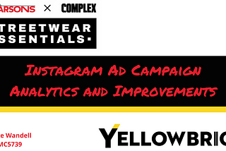 Reporting & Analysis: Instagram Ad