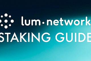 Staking your Lum Network tokens with Keplr wallet