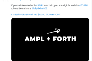 The AMPLFORTH airdrop may be worth $10,000, see if you can get it?