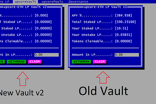 upCORE — VaultV2 update