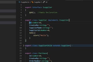 Abstract class in typescript