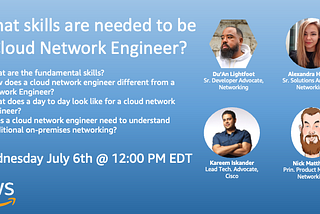 Let’s Talk About Cloud Network Engineer Skills