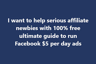 Ultimate Guide to Facebook $5 Ads