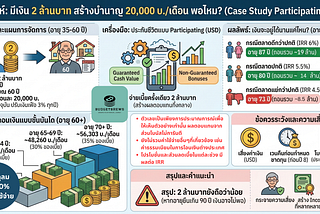มีเงินก้อน 2 ล้าน ไม่ชอบเสี่ยง… สร้างบำนาญเดือนละ 20,000 บาท ไหวไหม?