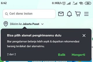 UX Writing Case Study “Tokopedia” Tooltip