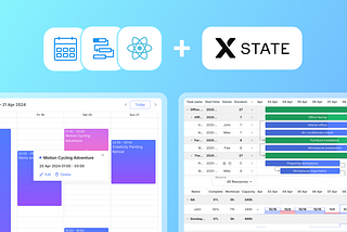 Managing Complex UI Logic in React Gantt and Scheduler with XState