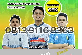 TERBAIK WA. 0813–9116–8363, TOKO jersey voli printing Wonogiri,