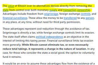 Parsing Eric Voskuil’s Value Proposition for Bitcoin