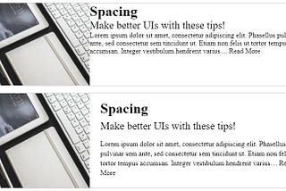 Quick Design Tips For Developers, Part 1: Spacing