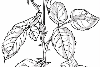 Rose Grandiflora Coloring Pages for Kids and Adults