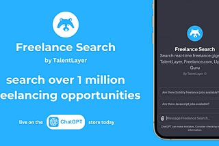 Introducing Freelance Search: Search 1 Million Freelance Opportunities through ChatGPT