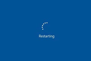 Windows stuck on Re-start ?