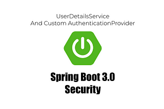 Spring Boot Security With UserDetailsService and Authentication Provider