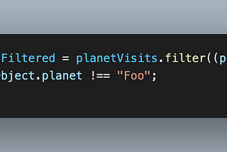 Filtering out the entries to planet Foo