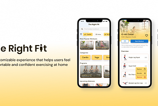 The Right Fit — Fitness App Case Study