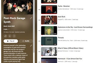 Post-Rock Garage Synth <a playlist>