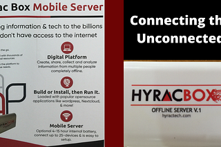Covid-19: Our response to the educational crisis- (The HyracBox-a mobile offline server delivering…