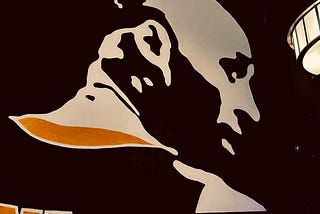 An painting of Kobe Bryant, American professional basketball player