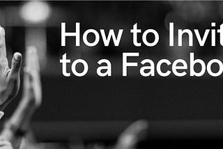 How to Invite People to a Facebook Event