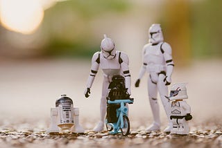 Star Wars Figurines Resembling a Family Portrait