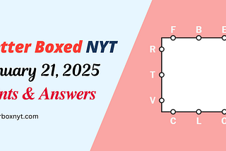 Letter Boxed Answers and Hints for January 21