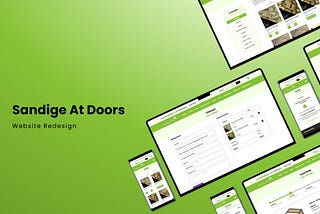 Case study: User research and website redesign of “Sandige At Doors”