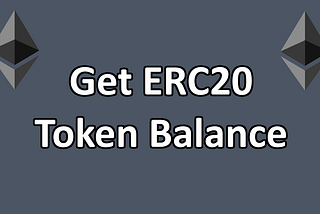 Get Token Balance For ANY ETH Address by using Smart Contracts in JS