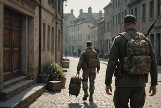 Soldier arriving home