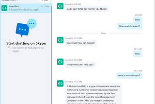 Creating Chat bot which can answer investment questions