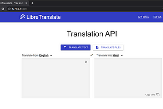 Open Source Language translate by using libretranslate