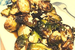 Air-Fried Brussels Sprouts With Balsamic-Honey Glaze and Feta — Air Fryer