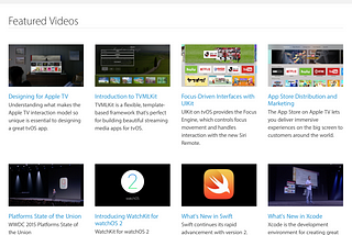 Searching for WWDC Videos …