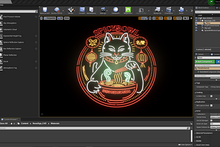 Creating Neon Signs in Unreal Engine