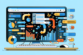 illustration showing the process of data wrangling using the Microsoft VSCode Wrangler Extension