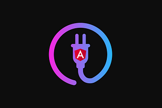 an electric plug representing Angular WebSocketSubject with the Angular logo and in HeroDevs color gradient
